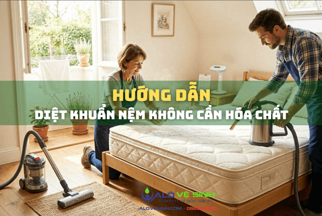 Cách diệt khuẩn nệm không cần hóa chất an toàn cho cả nhà